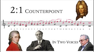 How to Compose 2:1 Counterpoint || Tonal Voice Leading 2