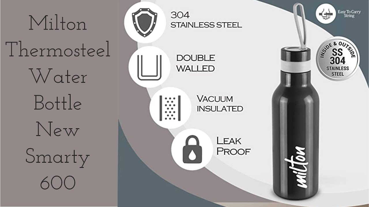 Milton Water Bottle, Milton New Smarty 600 Thermosteel Water Bottle, Quick Review