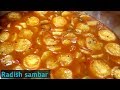 Radish sambar recipe || Easy and tasty sambar recipe