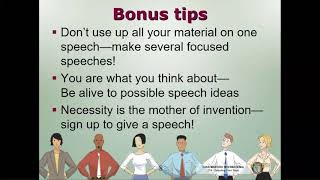 Educational Better Speaker Series | Selecting Your Topic