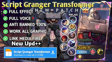 Script Granger Transformer - Megatron No Password | Full Effect Voice | New Patch