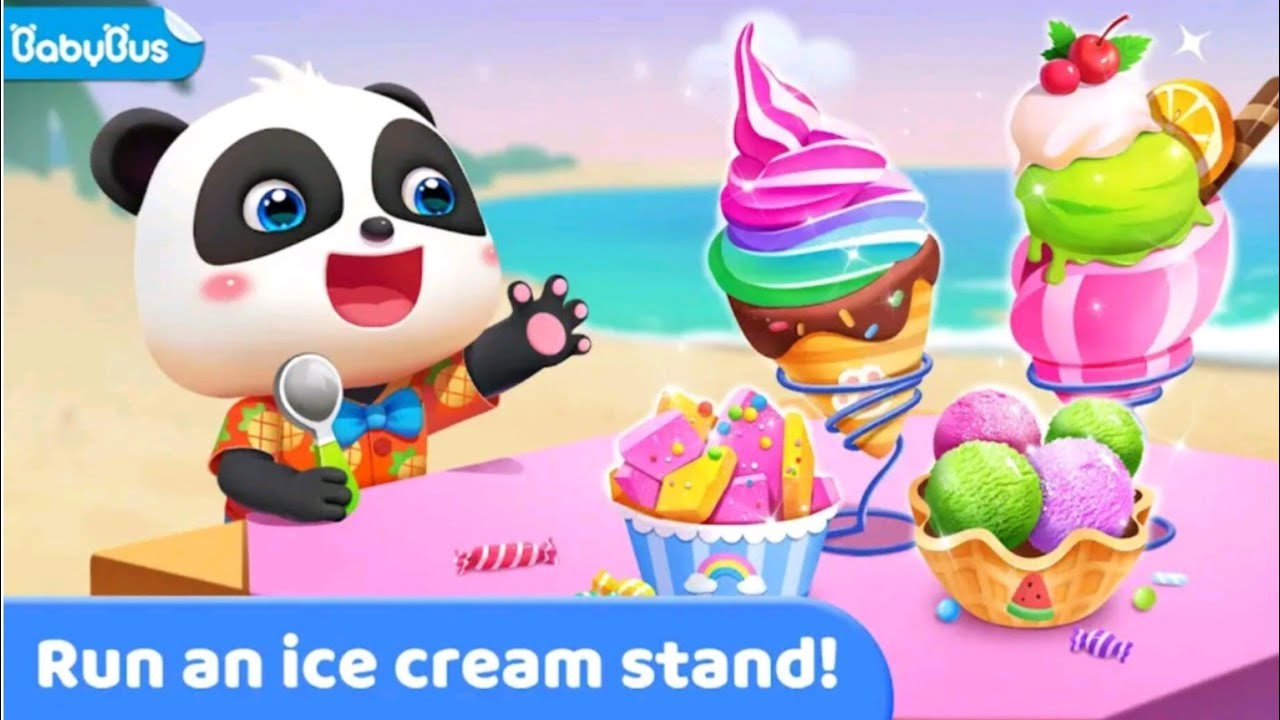 Little Panda's Ice Cream Stand l Make a yummy variety of Ice Cream