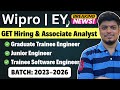 🔥Wipro GET &amp; EY AA Hiring | Freshers Hiring | IBM ASE Mass Hiring | Off Campus 2023-2026 BATCH