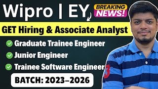 Wipro Get & Ey Aa Hiring Freshers Hiring Ibm Ase M Hiring Off Campus 2023-2026 Batch