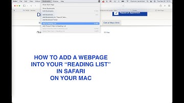 How to create a Reading List in Safari on Mac