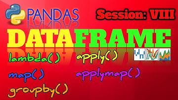 Lambda,map,apply,applymap Functions used in Pandas Dataframe| Difference between map & applymap||