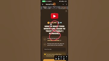 Memefi Video Code today | HOW TO KNOW YOUR WORTH AND LEARN TO TRUST YOURSELF | MEMEGIRLS
