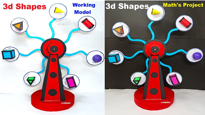 3d shapes formulas working model - maths project - tlm - craftpiller - diy.