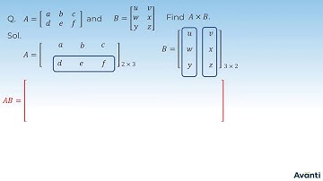 10. 12M03.2 Concept 1 Multiplication of Matrices