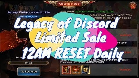 Legacy of Discord - 6th June 12AM Reset Limited Sale