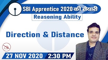 SBI APPRENTICE SERIES | Reasoning | Direction & Distance | By Anand Mahendras | 2:30 pm