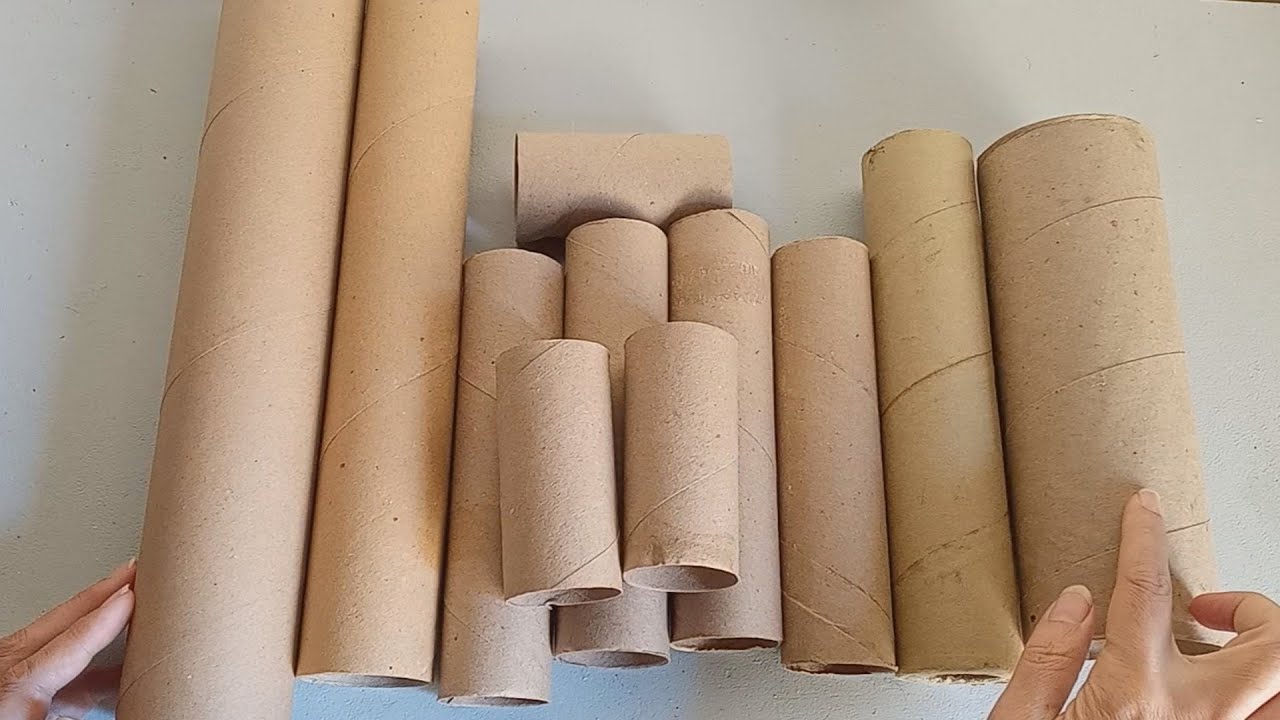 DIY - 3 IDEAS with CARDBOARD TUBES 😍 EASY CRAFTS 🌼 RECYCLING ♻ CRAFTS AND  RECYCLING 