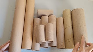 DIY  3 IDEAS with CARDBOARD TUBES  EASY CRAFTS  RECYCLING ♻ CRAFTS AND RECYCLING