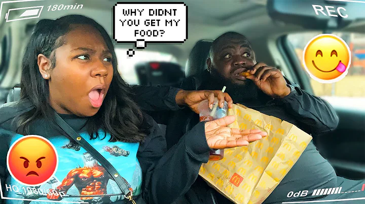 IGNORING MY WIFE'S DRIVE THRU ORDER! *HILARIOUS REACTION* | SNACKS AND LEX