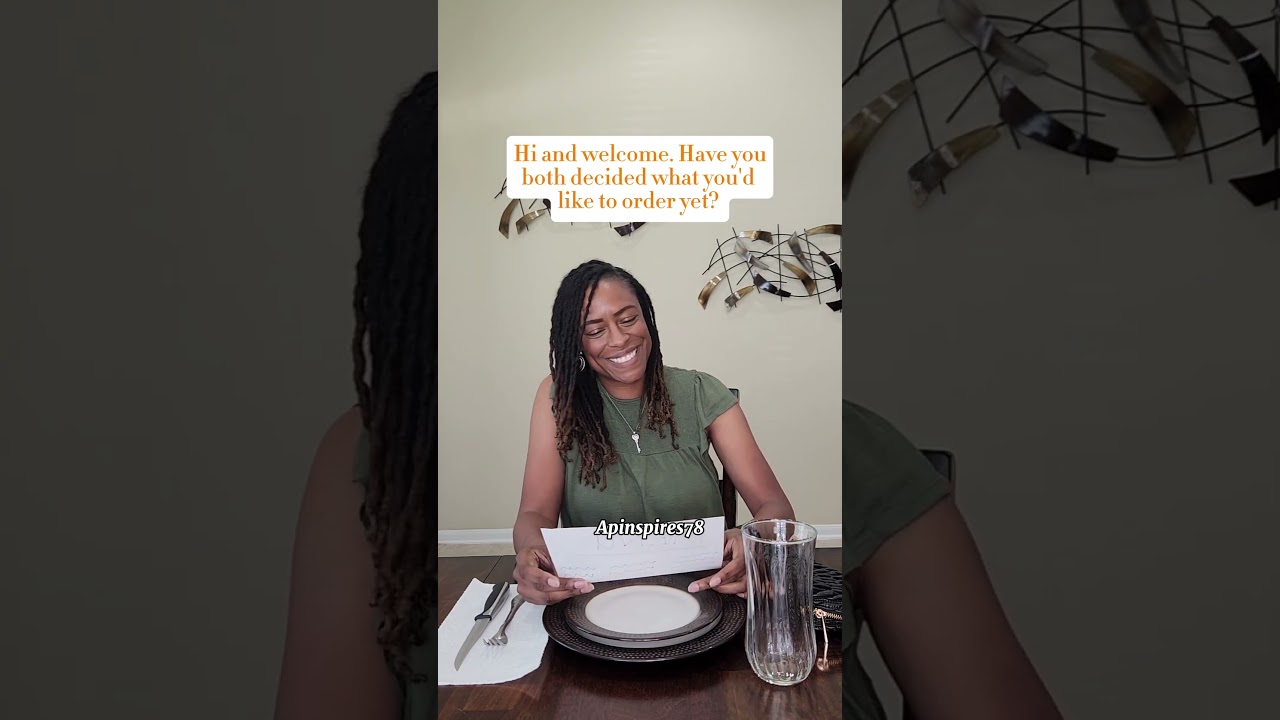 Dating when you're 40 and over. A first date skit. 