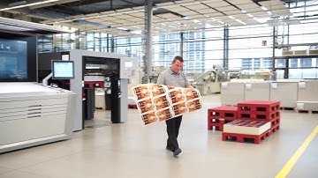 Prinect Image Control 3. 12 Tonnen einsparen durch verteilte Kontrollelemente.