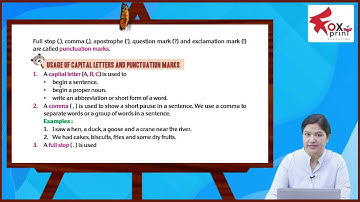 Ch 19 | Fox Print Education | Grammar | Class 3 | Punctuation | For children