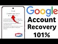 Gmail Account Recovery || How to Recover Gmail account with phone number and recovery email 