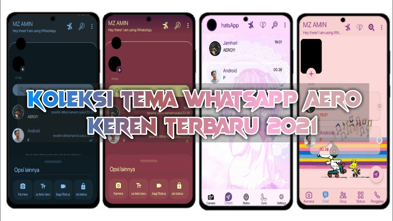 KUMPULAN TEMA WHATSAPP AERO KEREN UPDATE TAMPILAN TERBARU 2021
