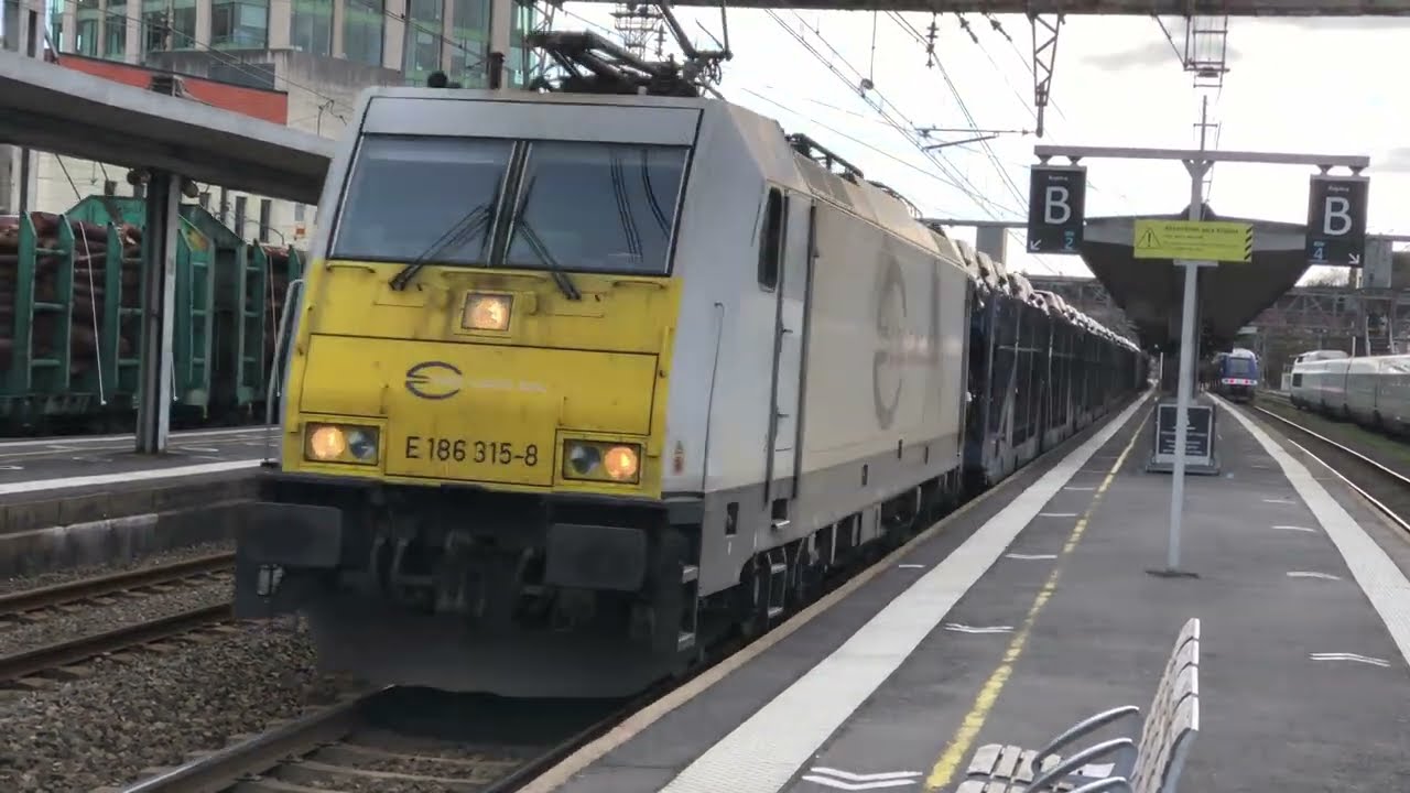 Circulations ferroviaires variées à Poitiers, février 2023 (dernière partie)