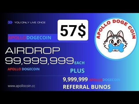 Apollo Doge Airdrop ? Get 99,999,999 $ApolloDoge (57$)🔘 5000 Random Winners