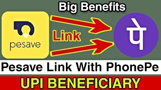 How to Link Pesave Account in PhonePe || Pesave Account Link With UPI Beneficiary in PhonePe 