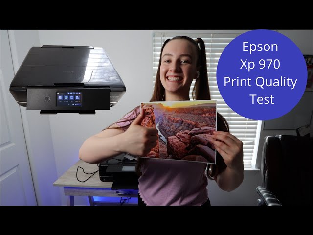 Epson XP 970 Print Test - YouTube