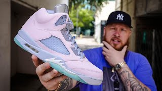 HOW GOOD ARE THE JORDAN 5 REGAL PINK SNEAKERS?! (Early In Hand Review)