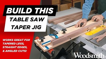 Game-Changing Taper Jig for Your Table Saw | Easy to Build!