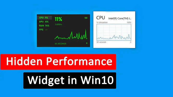 How to Enable Windows 10 Performance Monitor Widget