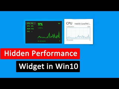 Gadget Win 10 Cpu - How to Enable Windows 10 Performance Monitor Widget