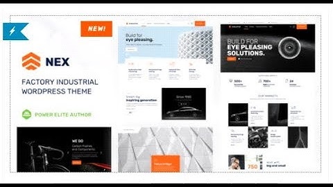 Nex - Factory & Industrial WordPress | Themeforest Templates