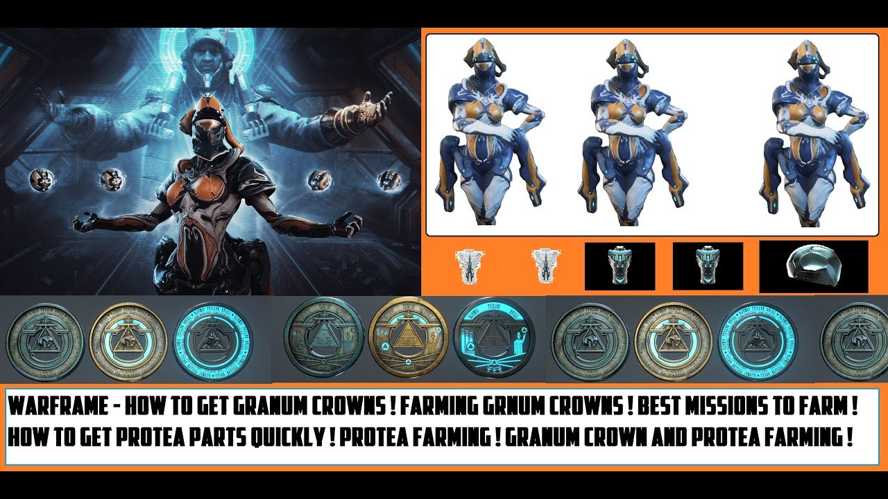 Warframe - Granum Crowns Farming ! Best Missions To Farm Granum Crowns