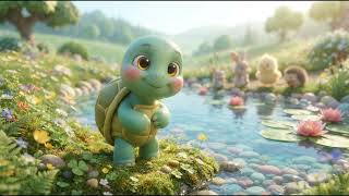 The Brave Little Turtle 🐢 | Fun Story Song for Kids | Little Happy Rhymes