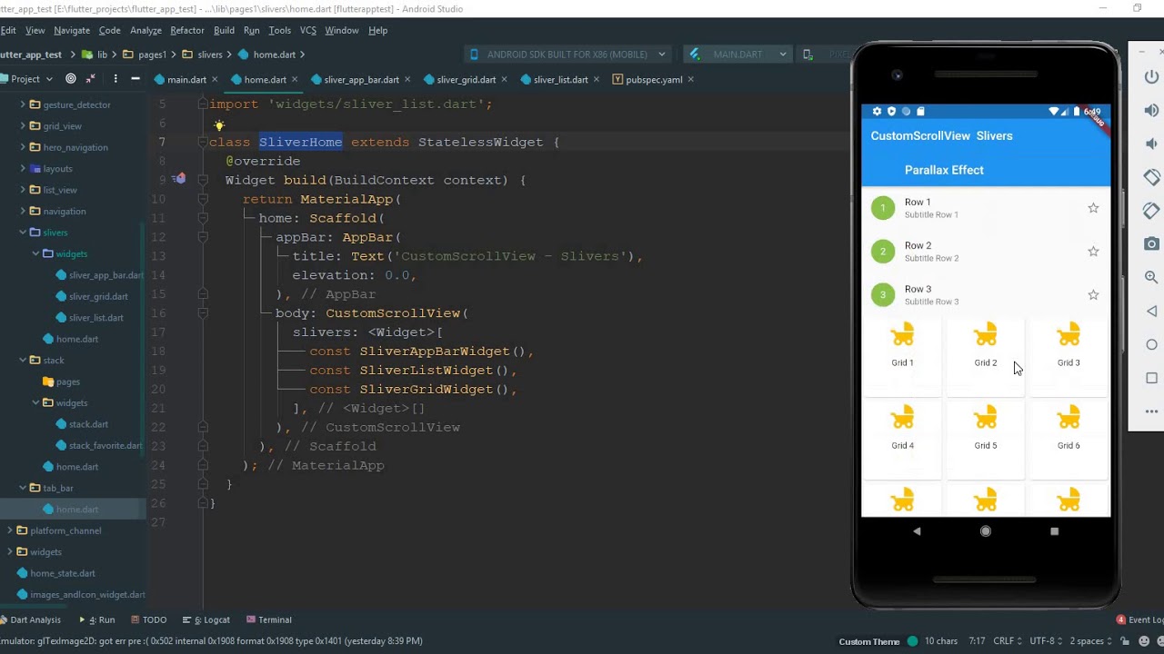 SliverWidget in Flutter - YouTube