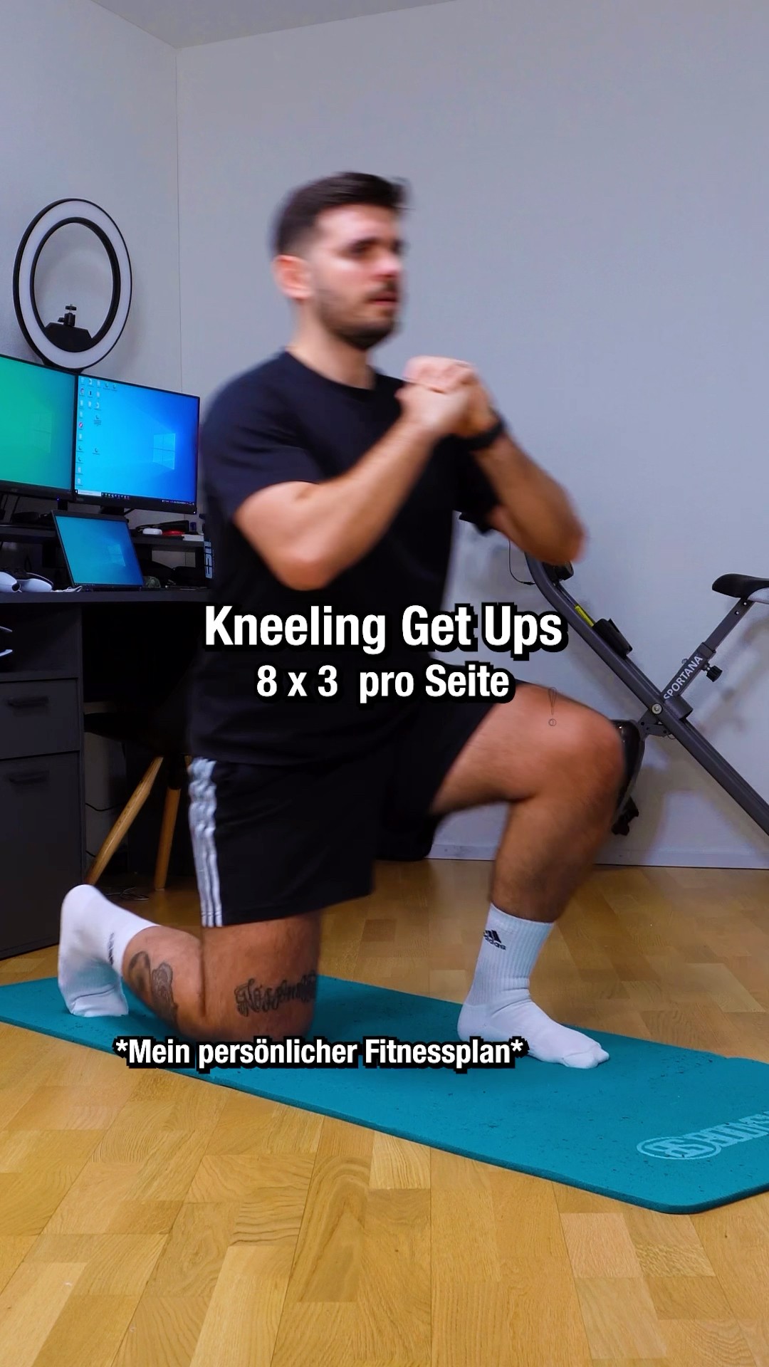 So trainiere ich meine Beine ganz easy von zuhause aus. # ...