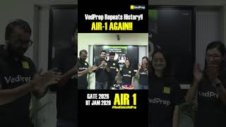 VedPrep Repeats History 🔥 AIR 1 Again | IIT JAM 2026 &amp; GATE 2026 Result Out