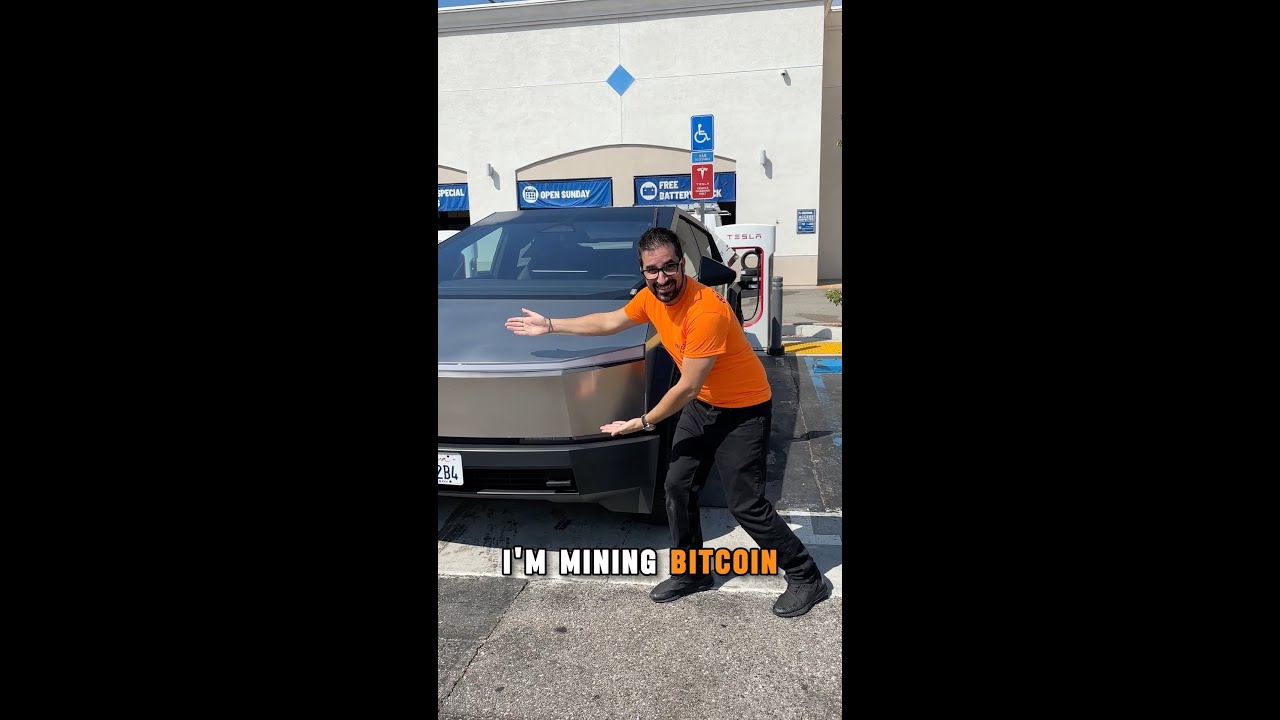Бесплатный майнинг биткоинов с помощью Tesla Cybertruck
