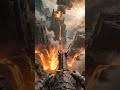 🌋🐉 Black Dragon Sovereign Flying Above Lava