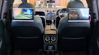 Bentley Bentayga 2018 Headrest Screens 12.5" Full HD Touch Screen with  WiFi, HDMI, USB, SD Card Bentley Bentayga Rear Seat Entertainment