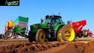 POTATOES PRECISION PLANTING BY TOPCON, DEUTZ-FAHR 6175.4 & GRIMME 420 | SEMINA PATATE CON GRIMME 4F