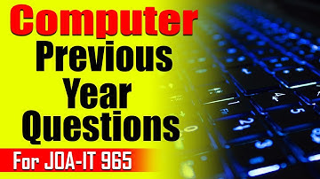 HPSSC JOA-IT 965 Computer Previous Year Queestions Practice | Important Questions for JOA-IT