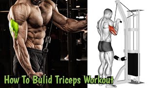Dumbbell Tricep Workout !! Triceps Exercise With Dumbbells !! Gym Motivation