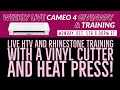 TRW Silhouette Cameo 4 Giveaway & FREE Live Training! HTV and Rhinestone Training