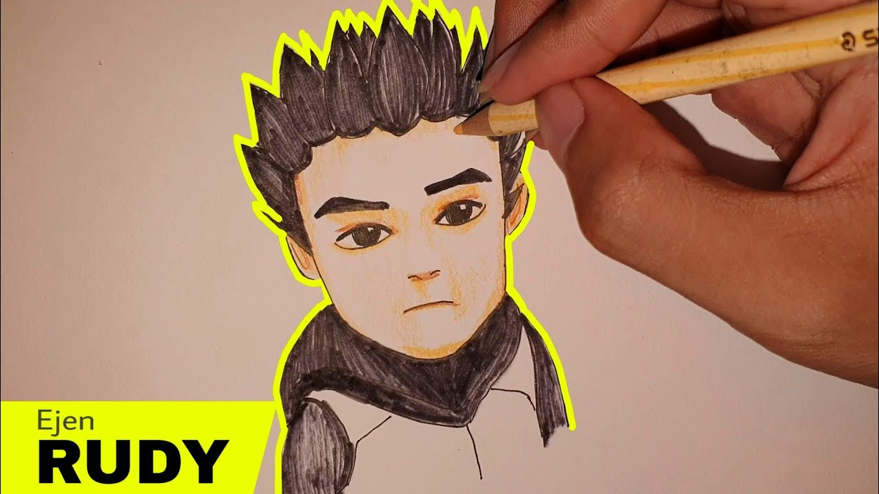 Lukis Ejen Ali Ejen Rudy Draw Rudy Youtube