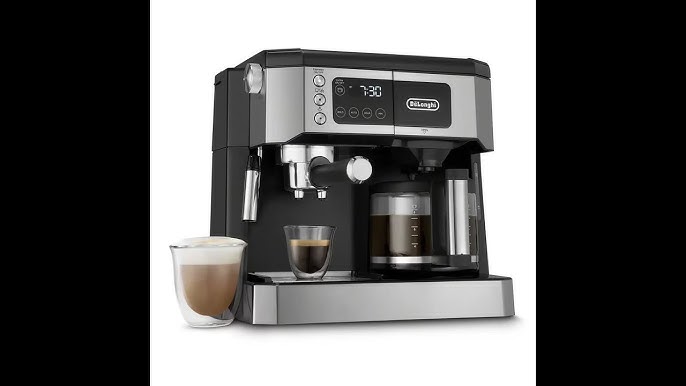  De'Longhi BCO430BM All-in-One Combination Maker & Espresso  Machine + Advanced Milk Frother for Cappuccino, Latte & Macchiato + Glass Coffee  Pot 10-Cup : Home & Kitchen