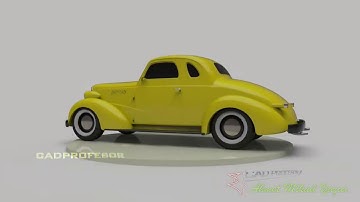 Chevy 1937 Coupe CADPROFESOR  (SolidWorks & KeyShot)