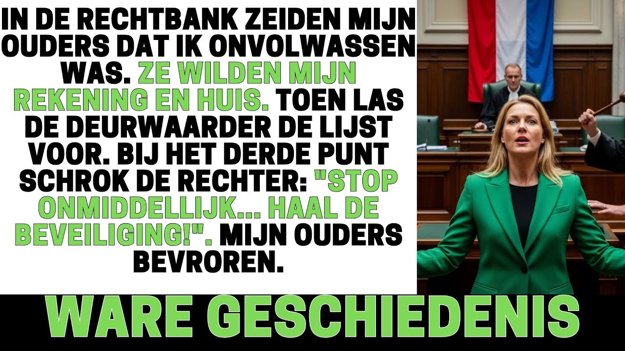 OUDERS EISTEN MIJN BEZIT IN DE RECHTBANK — TOT DE DEURWAARDER DE LIJST VOORLAS...