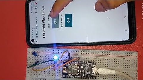 Quick start with Node MCU/ esp8266, control 2 LED through web