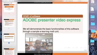 tutorial on ADOBE PRESENTER Video Express (for SOM, TIET)